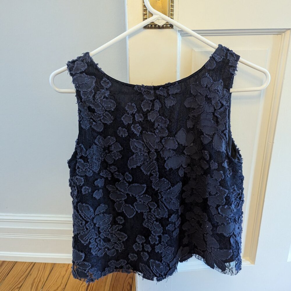Anthropologie Maeve Cropped Swing Top (Size XS) - Picture 2 of 4